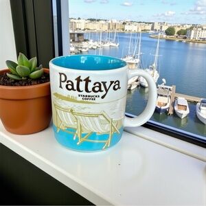 Pattaya Starbucks 3oz Mini Coffee Mug Cup Been There Bangkok Souvenir Preowned